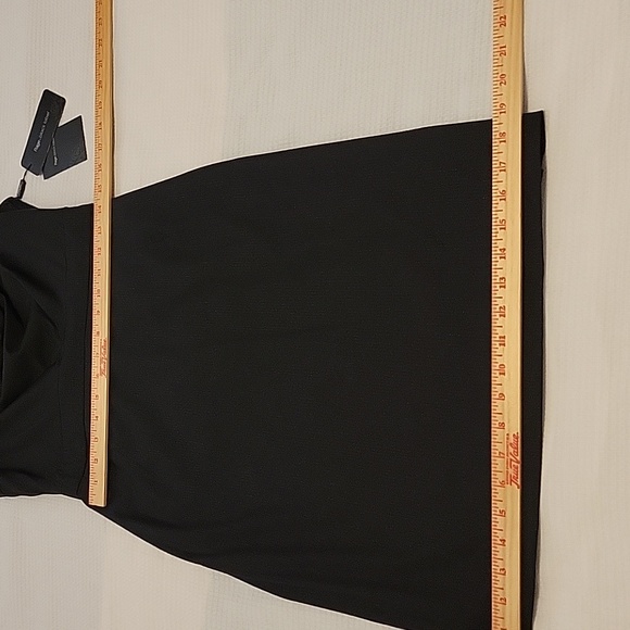 Paige Black Label Kingly Dress Size 10 Black With Subtle Silver Sparkles. - Picture 13 of 16